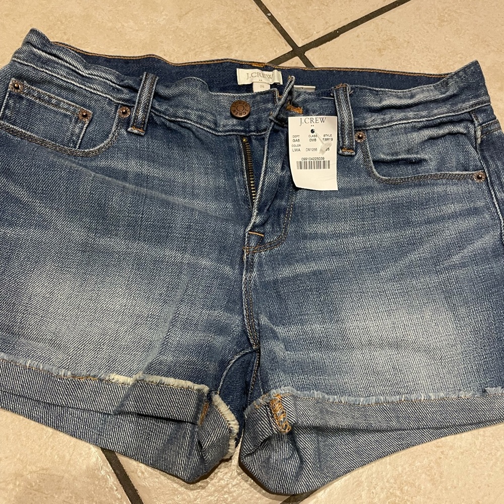 NWT J. Crew Denim Jeans Shorts Women's Size 26